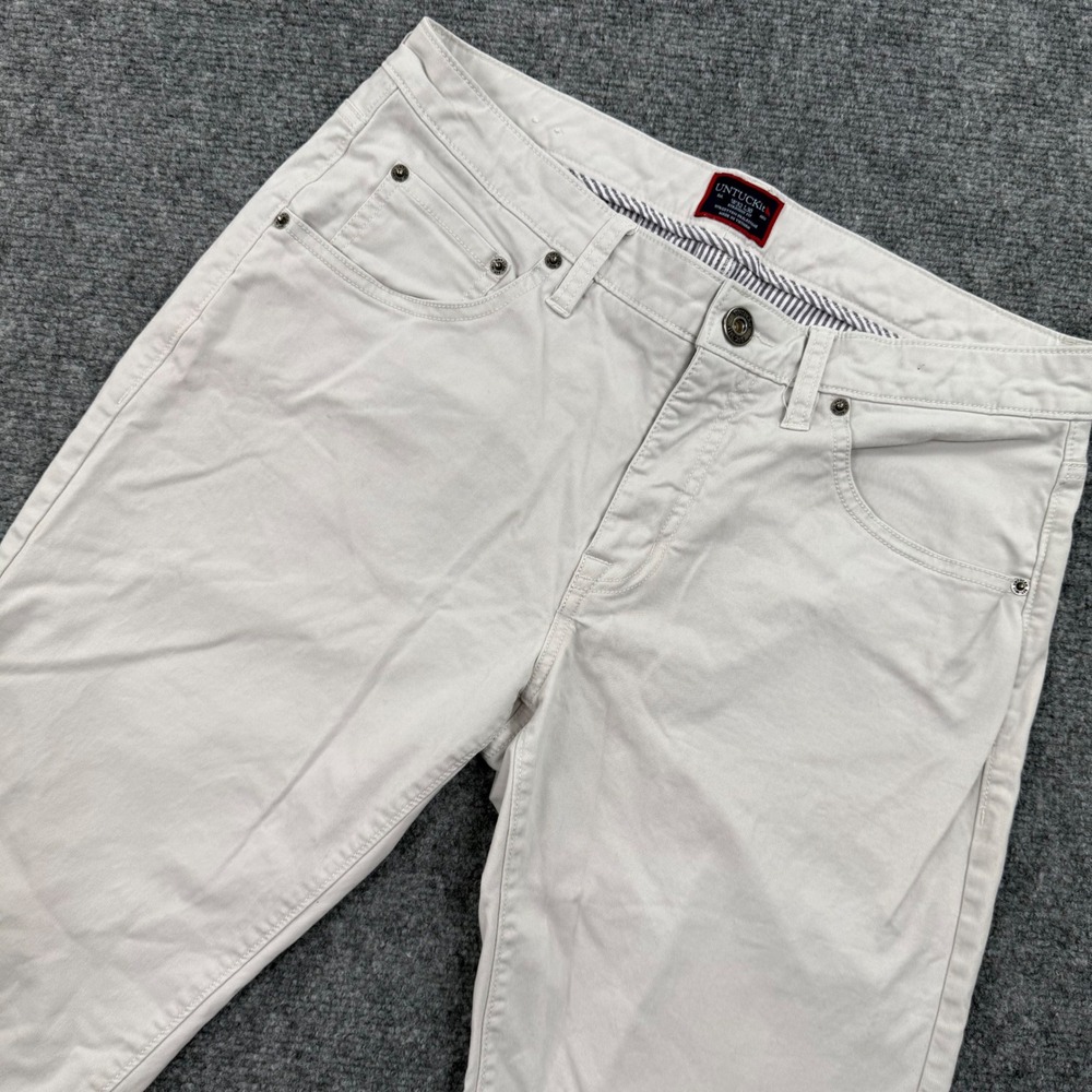 UNTUCKit Don Santiago Straight Fit Chinos Lgy W32 L30 Cotton Elastane Men's‎